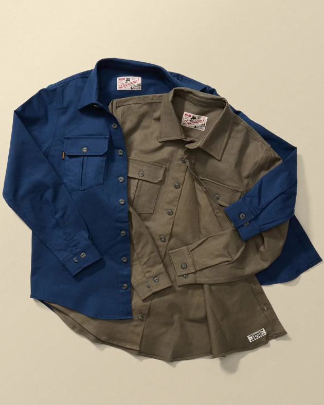 Slub Twill Overshirt | 12oz Cotton | Double Chest Pockets