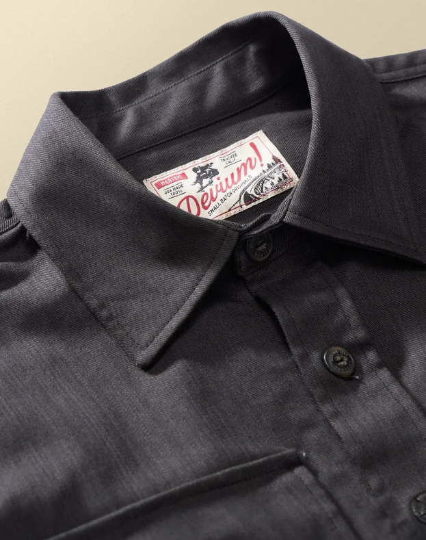 Slub Twill Overshirt | 12oz Cotton | Double Chest Pockets