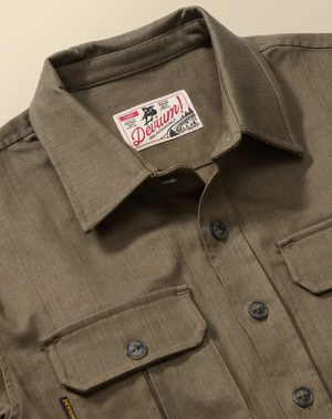 Slub Twill Overshirt | 12oz Cotton | Double Chest Pockets