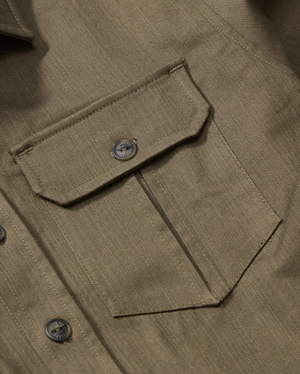 Slub Twill Overshirt | 12oz Cotton | Double Chest Pockets