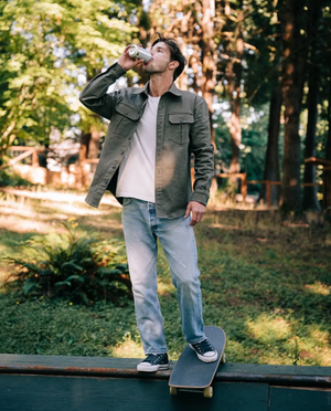 Slub Twill Overshirt | 12oz Cotton | Double Chest Pockets