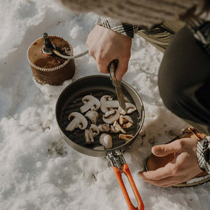 Feast Heat-Exchanger Camp Cookset | Fire Maple | 1.5L Pot, 0.7L Kettle, Frying Pan