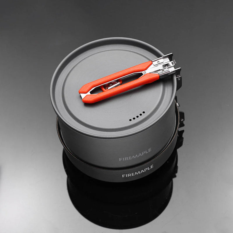 Feast Heat-Exchanger Camp Cookset | Fire Maple | 1.5L Pot, 0.7L Kettle, Frying Pan