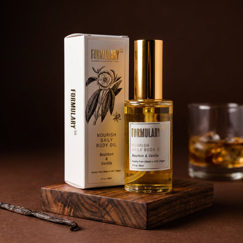 Bourbon & Vanilla Daily Body Oil | Rosehip & Vitamin E | Fast-Absorbing