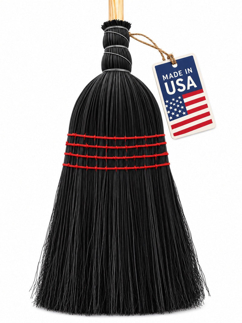 The Cinder Broom | Natural Bristles | Wood Handle