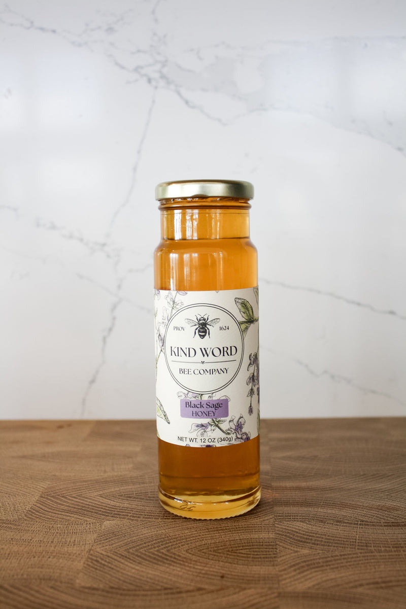 High Desert Black Sage Raw Honey | Rare Single Source