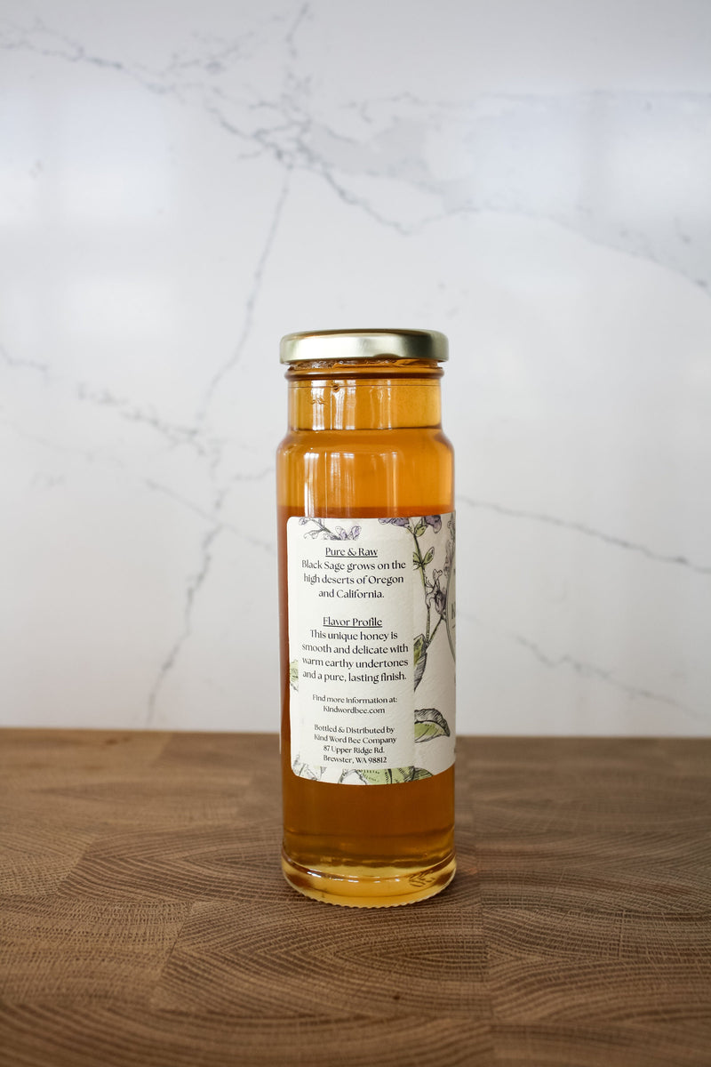 High Desert Black Sage Raw Honey | Rare Single Source