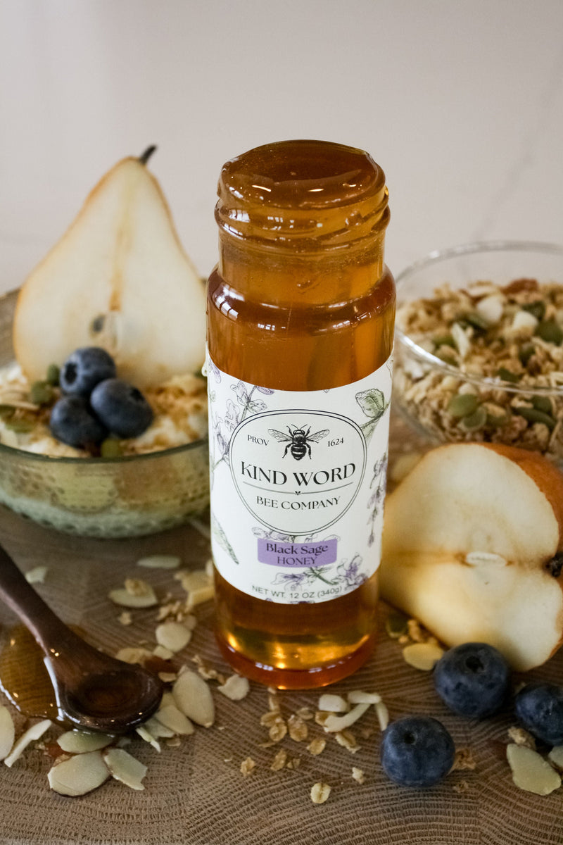 High Desert Black Sage Raw Honey | Rare Single Source