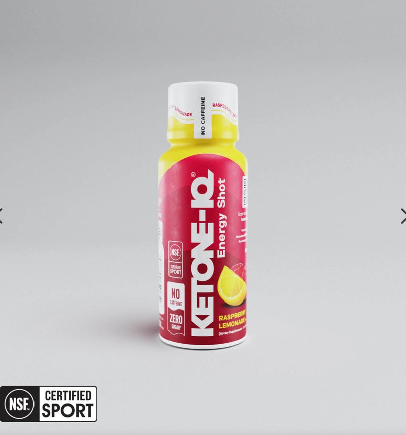 Ketone-IQ No Caffeine Shot | Raspberry Lemonade | 6 Pack