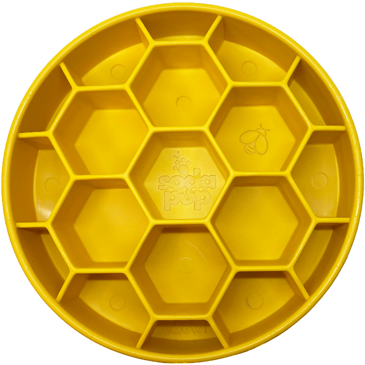 Honeycomb eBowl Deep Slow Feeder Dog Bowl | USA Made