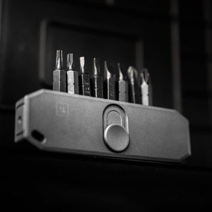 Bit Bar II | Titanium 8-Bit Driver & Holder | Push-Button Access