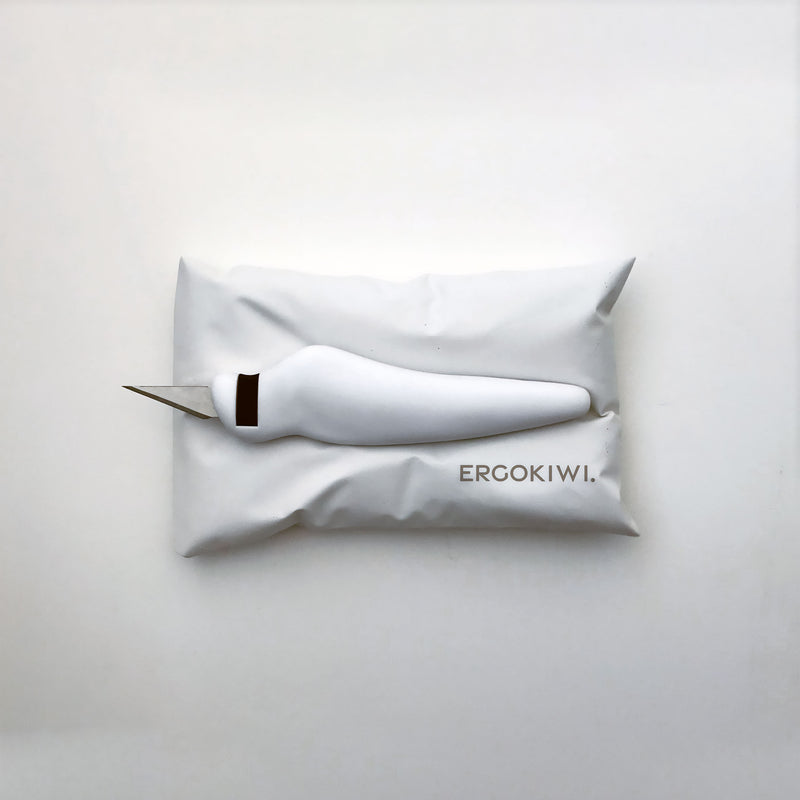 Ergokiwi 2.0 Box Cutter | Injection-Molded Acrylic | Magnetic Blade