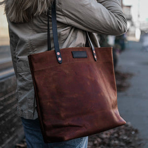 Leather Market Tote | Handcrafted in León, Mexico