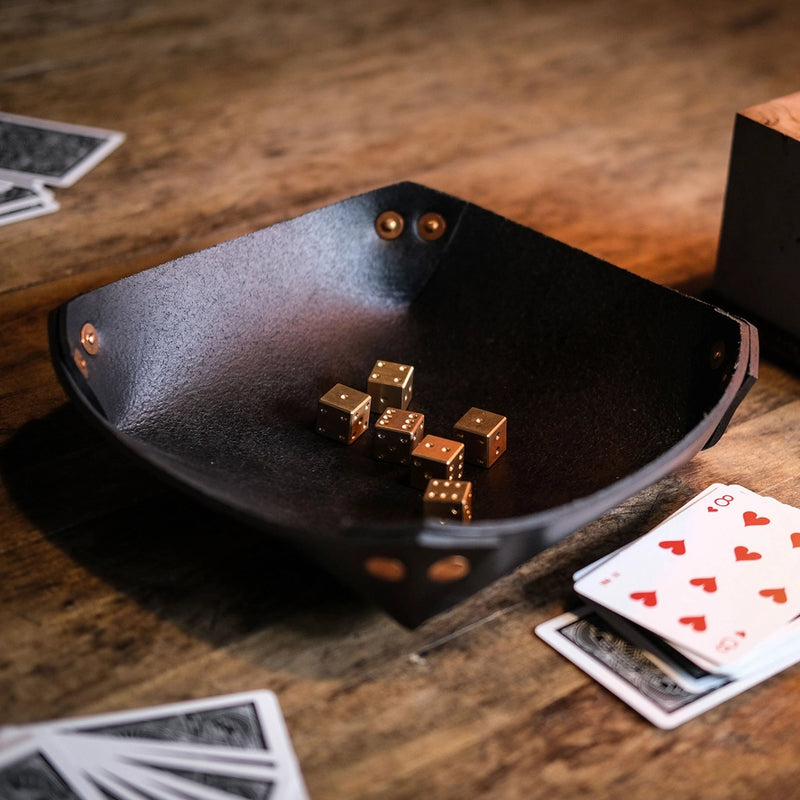 Leather Valet Tray | 8.5" x 8.5" | Made in USA