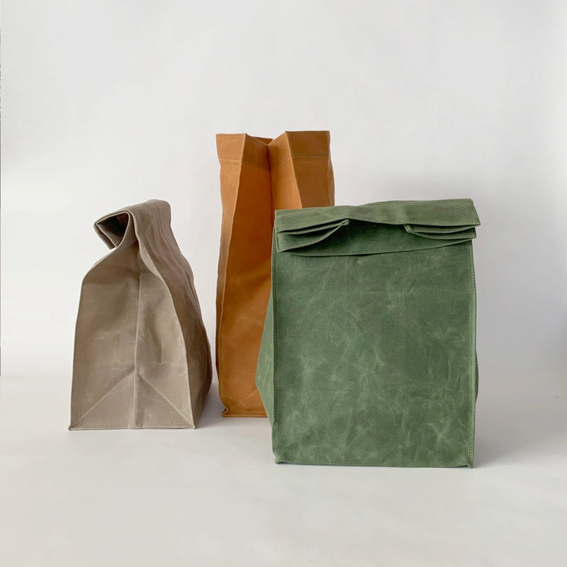 Waxed Canvas Lunch Bag