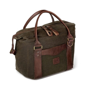 White Wing Waxed Canvas Cooler | Insulated | Leather Accents