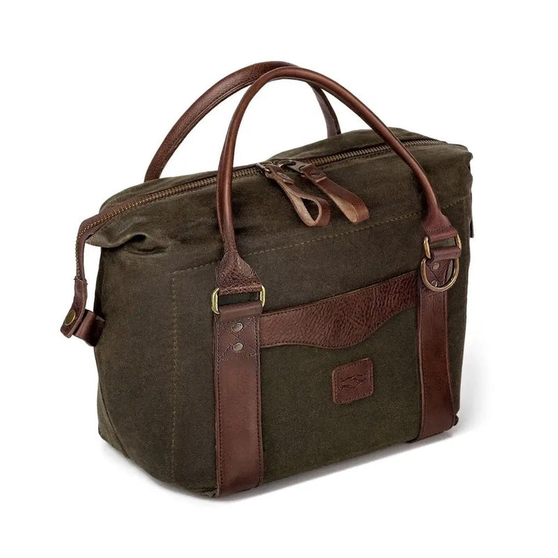White Wing Waxed Canvas Cooler | Insulated | Leather Accents