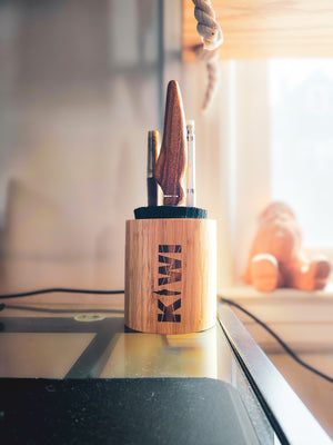 Ergokiwi Nest Desk Organizer | Magnetic Tool Holder | Hidden Blade Storage