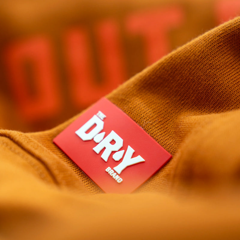 Out of Range Crew Fleece | Orange | Cotton-Poly Blend