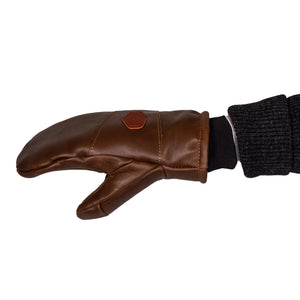 All-Leather Mitts | Wool Pile Lining | Handmade in Maine