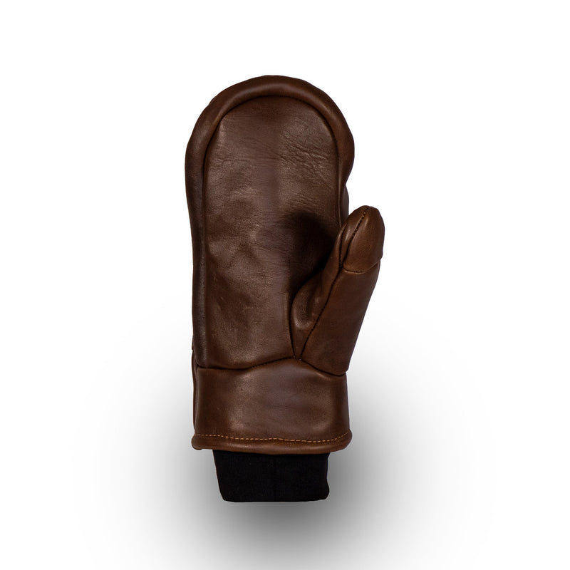 All-Leather Mitts | Wool Pile Lining | Handmade in Maine
