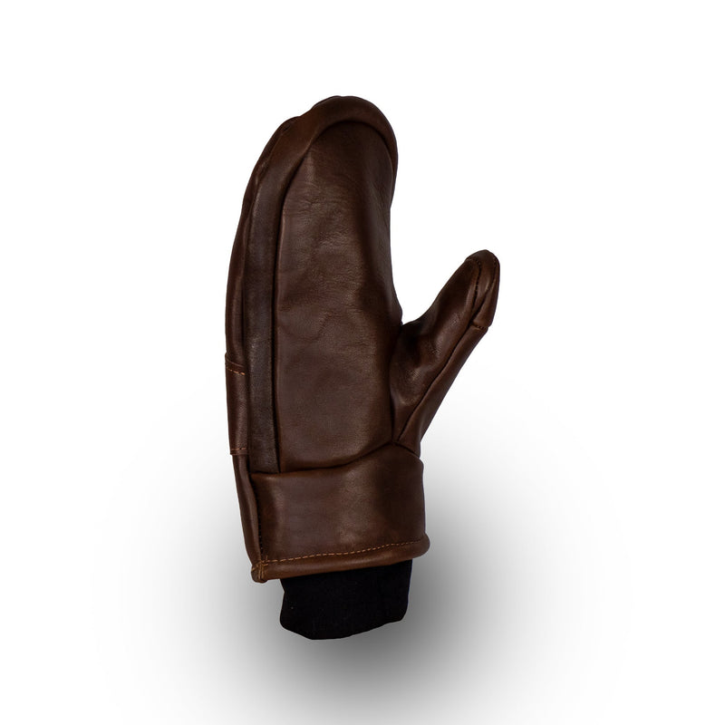 All-Leather Mitts | Wool Pile Lining | Handmade in Maine