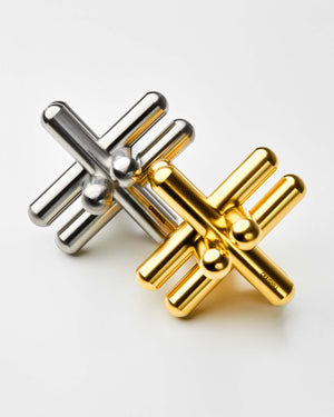 Jack Puzzle | Solid Brass | 3" x 3" x 3"