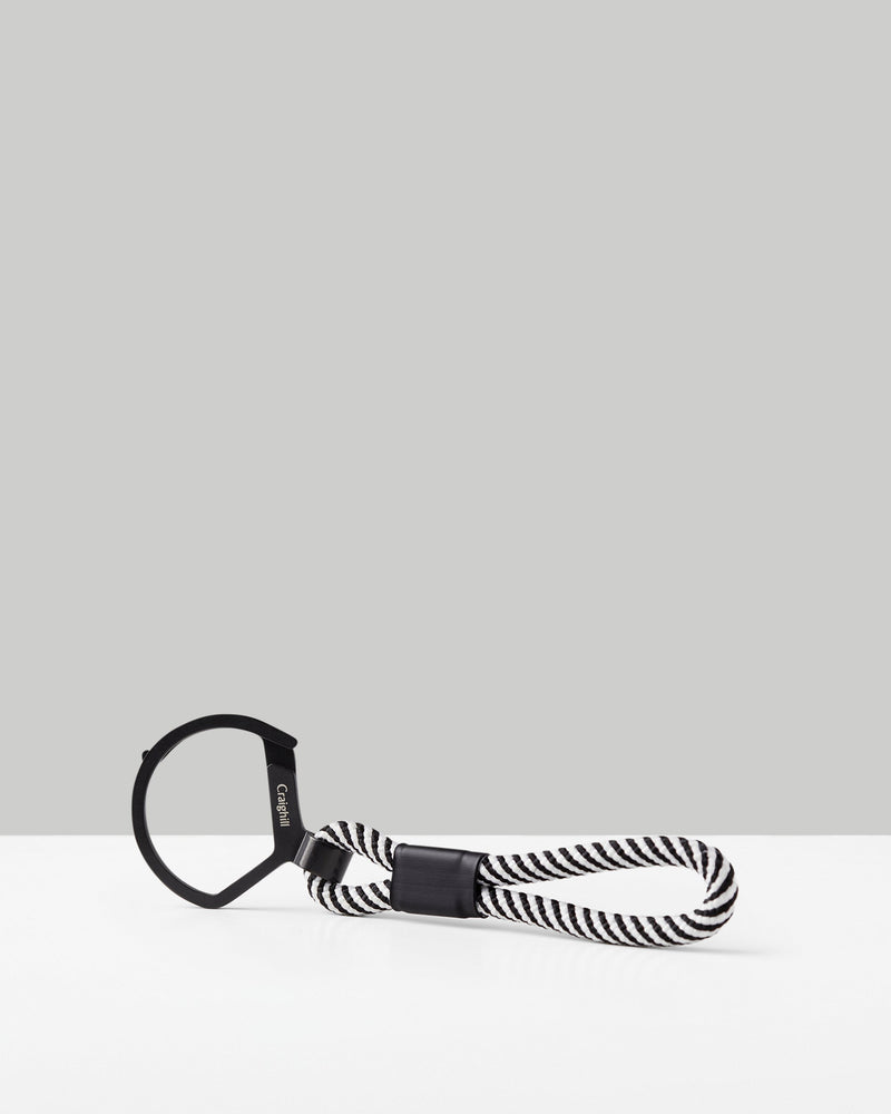 Rope Split Ring | 1.5" Steel Ring | Woven Rope Loop