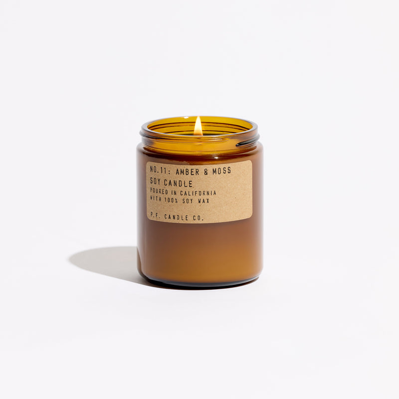 Amber & Moss Soy Candle | 7.2 oz | 40-50 Hour Burn Time