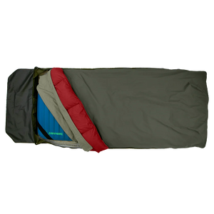 Badger Bed Sierra Bundle | Bedroll Shell, Down Quilt, Flannel Sheet Set, Sleeping Pad Compatible