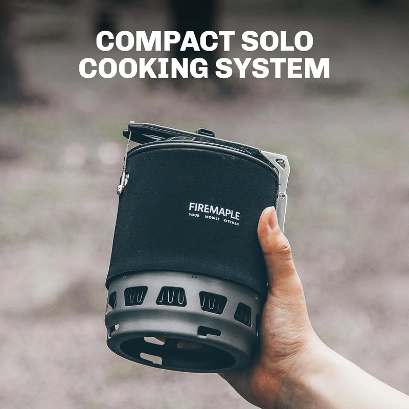 Star X3 Cooking System | 0.8L Pot | Stainless Steel & Anodized Aluminum | Fire Maple