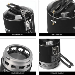 Star X3 Cooking System | 0.8L Pot | Stainless Steel & Anodized Aluminum | Fire Maple
