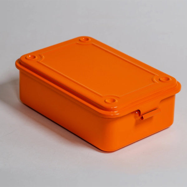 Toyo Steel Stackable Storage Box T-150 — pressed steel, enamel coated, made in Japan