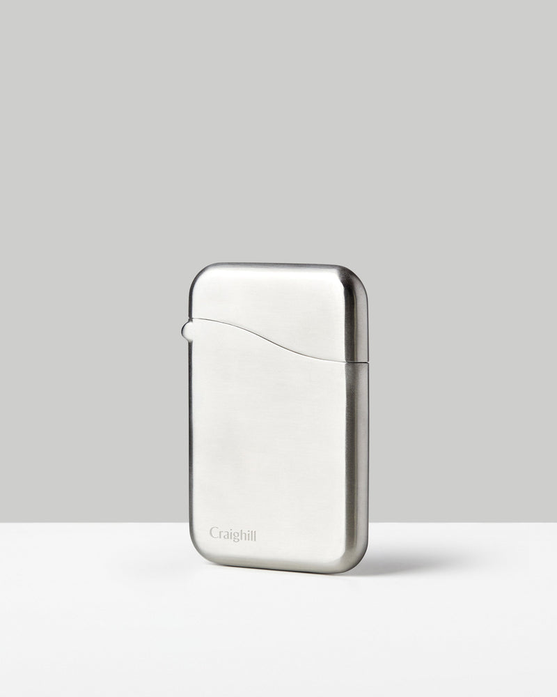 Summit Card Case | Metal Injection-Molded | RFID-Blocking | Brushed Stainless or PVD Vapor Brass