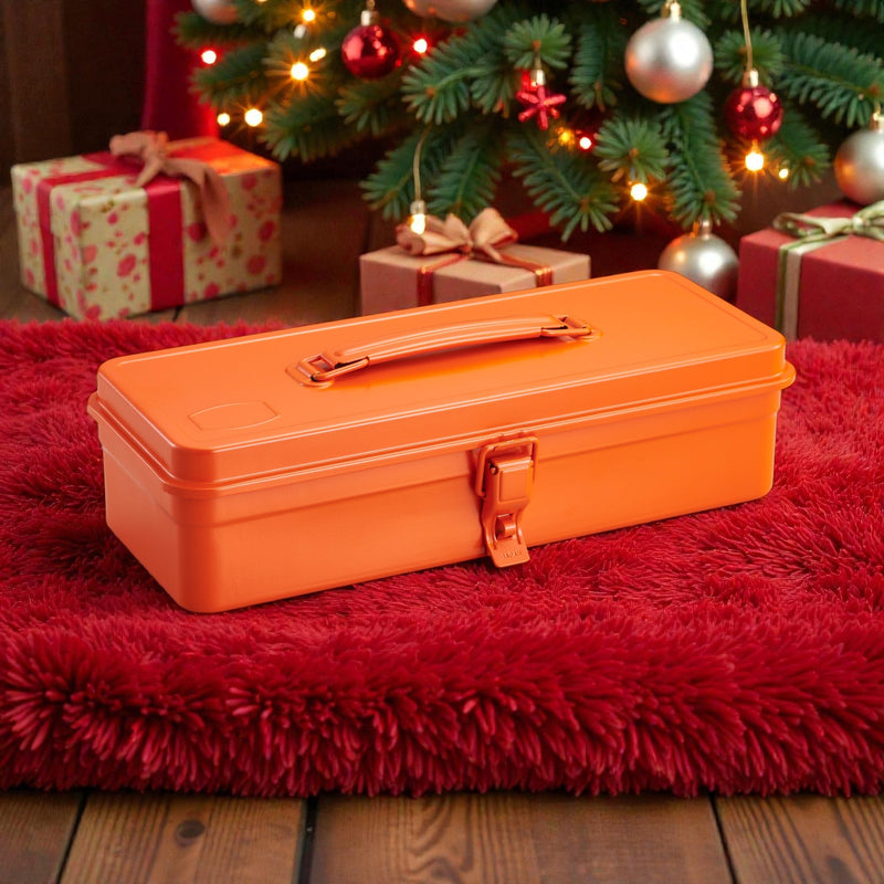 Toyo Steel Toolbox T-320 | Seamless Press Construction | 13" × 5.4" × 3.8"