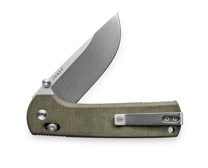 The Kline - OD Green Micarta + Stainless from The James Brand