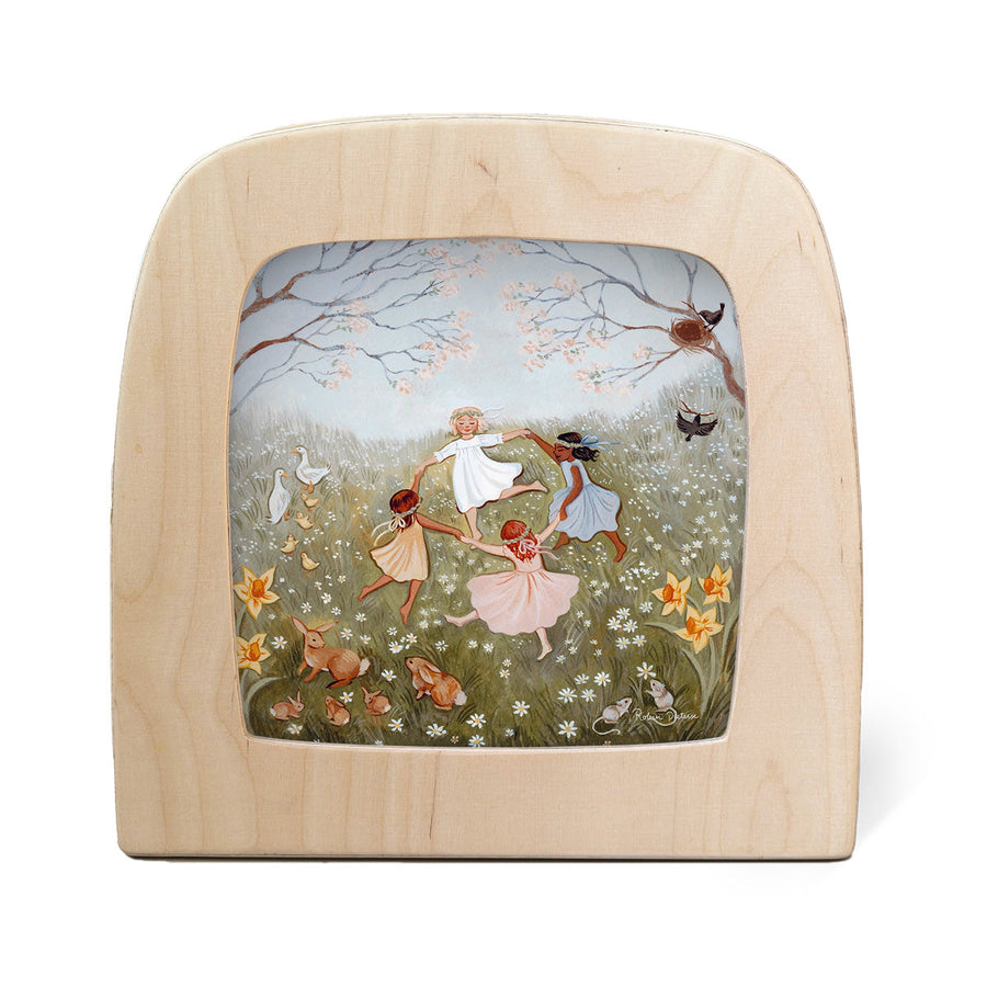 Spring Dance illustrated insert shown in a Toverlux frame