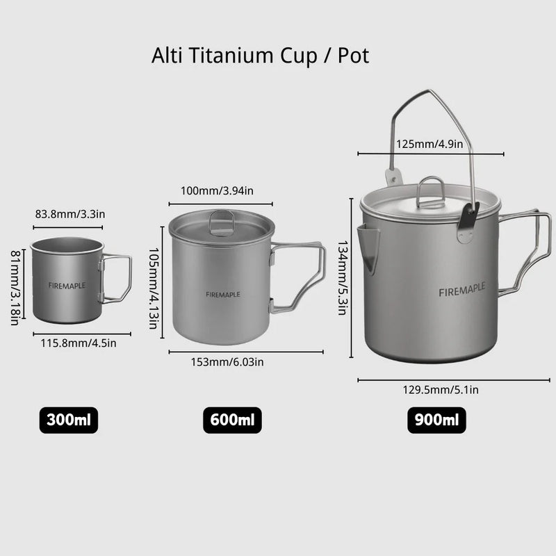 Alti Titanium Pot | Titanium | Fire Maple