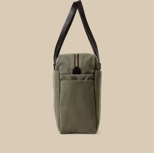 Rugged Twill Zipper Tote Bag