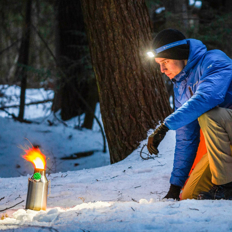 Kelly Kettle Trekker Stainless Steel Kit | 20oz Kettle, Cook Set & Hobo Stove | Solo Camping System