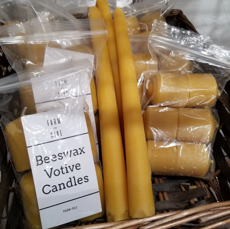 Beeswax Votives | 2 Sizes | 100% Cotton Wick