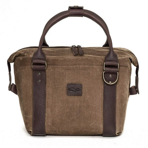 White Wing Waxed Canvas Cooler | Insulated | Leather Accents