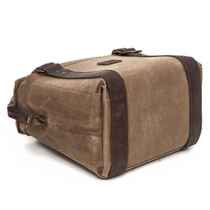 White Wing Waxed Canvas Cooler | Insulated | Leather Accents