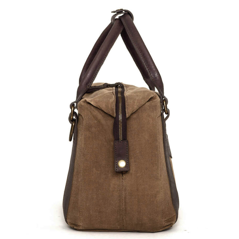 White Wing Waxed Canvas Cooler | Insulated | Leather Accents
