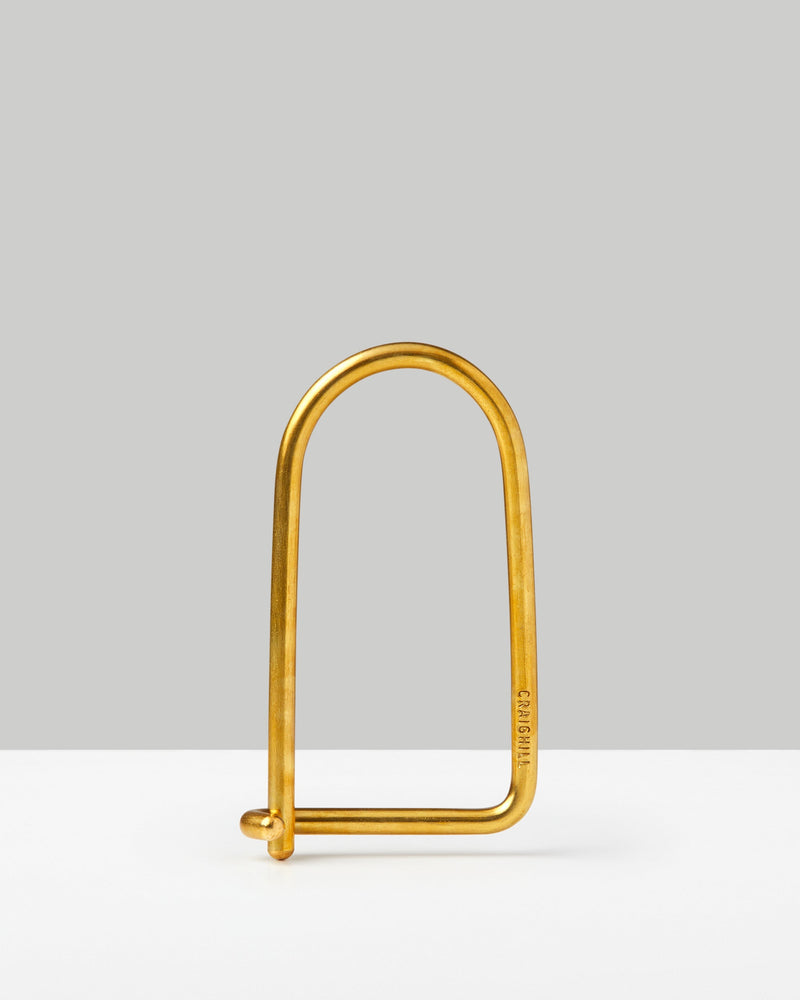 Wilson Keyring | Cold-Rolled Wire | 2" x 1.25" | Brass or Vapor Black