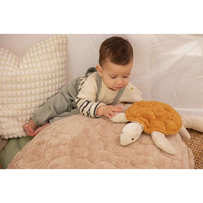 Cuddly Animal Turtle Small | Rust | Organic Cotton