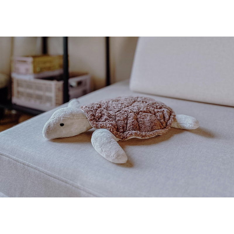 Cuddly Animal Turtle Small | Organic Cotton & Sheep's Wool | Rosewood