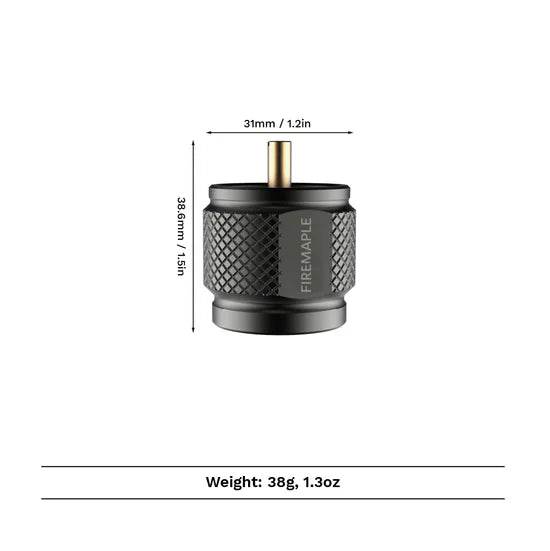 Gas Canister Adapter | Fire Maple Z1 | EN417 to 1lb Propane | 38g