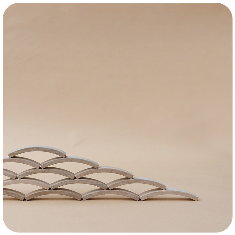 Abel Blocks Mini 12 | Curved Beech Wood | 60° Arc