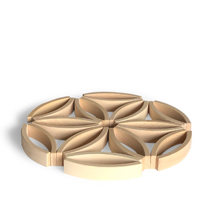 Abel Blocks Mini 36 | Curved Beech Building Blocks | 60° Arcs